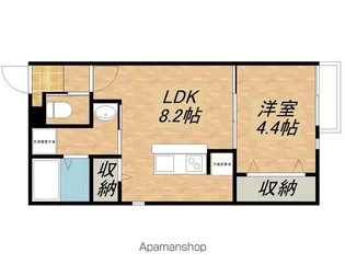 メゾンドメグ湖南【105号室】の間取り