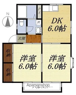 レジェント・ヒルB【1階】の間取り