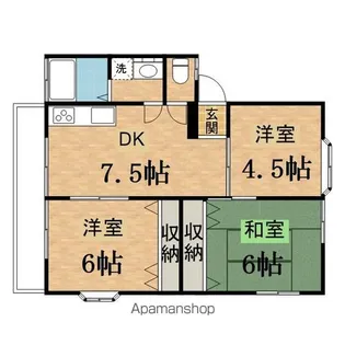小林ハイツ【201号室】の間取り
