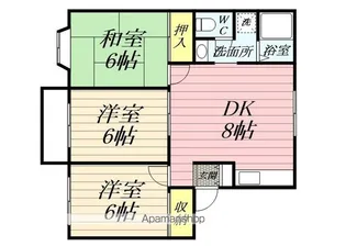 ハイライズ芹が谷3【102号室】の間取り