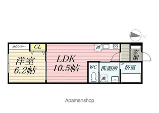 ハーミットクラブハウストゥギャザーリヒト【1階】の間取り