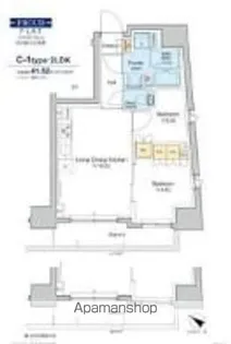 プラウドフラット日本橋大伝馬町【10階】の間取り