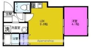 アンダーケーセブン【1階】の間取り