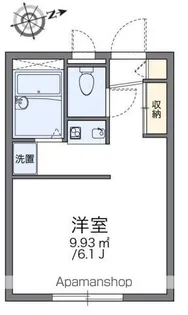 レオパレス富士見【1階】の間取り