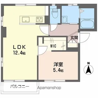 ディアスクレールC【1階】の間取り