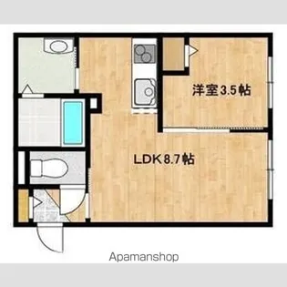 KENT COLLECTION野幌駅前【4階】の間取り