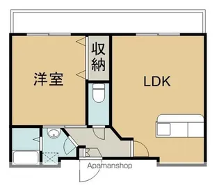 スリーゼ南太平寺A【302号室】の間取り