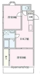 ソワサント我妻【2階】の間取り