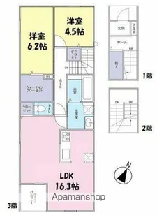 LEGUME AIL GRAISSE【3階】の間取り
