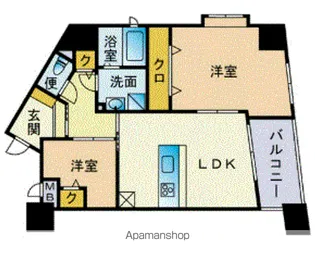 ギャラクシー南福岡 【12階】の間取り
