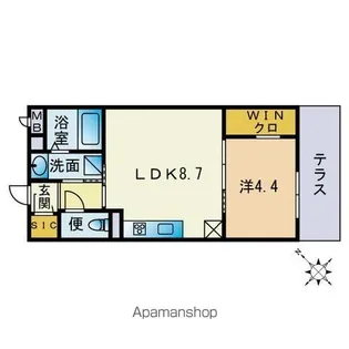 GD OHASHI APARTMENT【203号室】の間取り