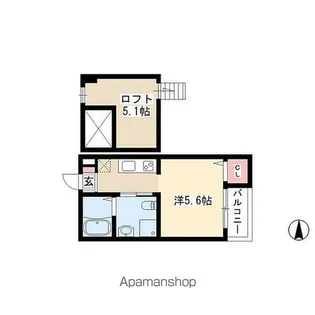 ヒル ブライトン【1階】の間取り