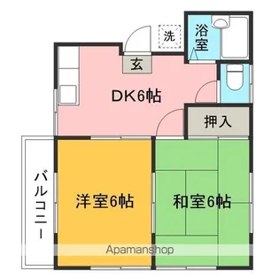 グリーン美原(春日町)【202号室】の間取り