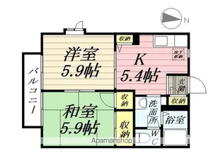 ヴェルジュS【1階】の間取り