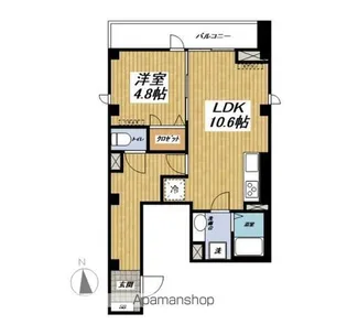 RIVERSIDE HILLS HIKAWADAI【303号室】の間取り
