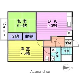 I’Z96【103号室】の間取り