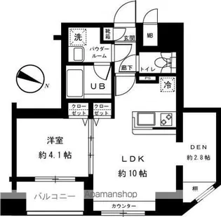 プレサンス本駒込アカデミア【806号室】の間取り