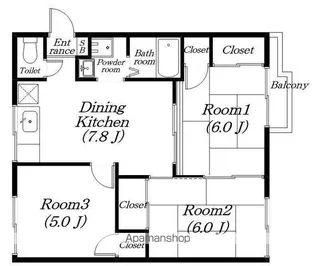 メゾンクロケット【2階】の間取り