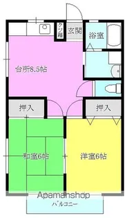 コーポグリーンヒル【101号室】の間取り