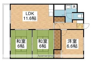 メゾンはなみずきB棟【2階】の間取り