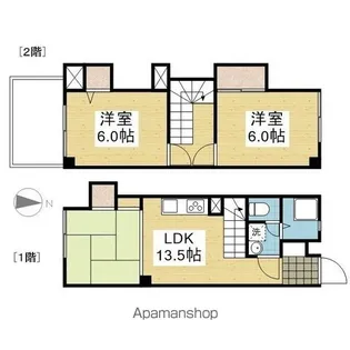 スミタスヴィレッジ空港通Ⅰ【103号室】の間取り