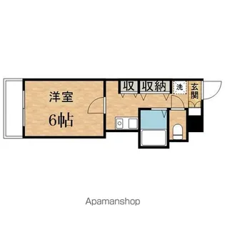 アドニスサザン【1階】の間取り