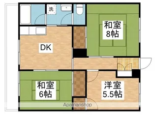 パークサイドハイツ【2階】の間取り