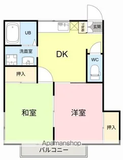メゾンドール中山【201号室】の間取り