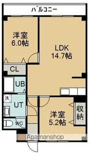 チェリーコートⅢ【403号室】の間取り