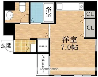 COLLECTION阿倍野【403号室】の間取り