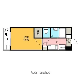 AD浦安【401号室】の間取り