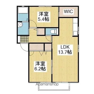 フラットウーズ【102.号室】の間取り