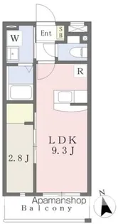 ヒルズ小笹【307号室】の間取り