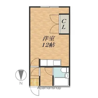 コーポミナカワ【302号室】の間取り