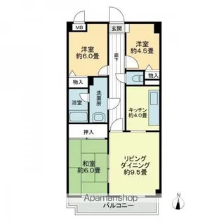スカール西条【406号室】の間取り