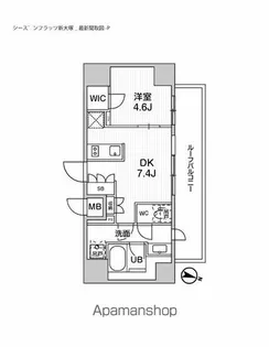 シーズンフラッツ新大塚【8階】の間取り