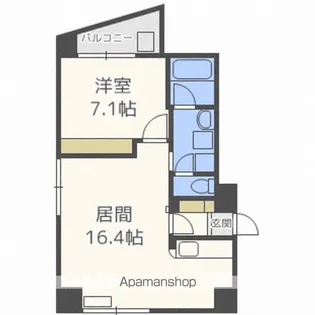 サムティ学園前【7階】の間取り