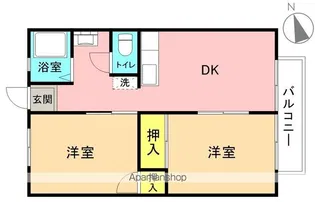 コーポあすなろ【202号室】の間取り