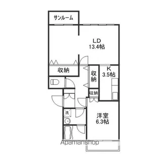 ハイライズ栄【202号室】の間取り
