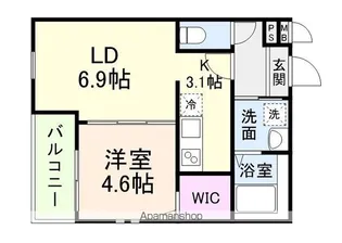 フジパレス今川Ⅰ番館【3階】の間取り