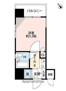 ダイナコート大博通り【10階】の間取り