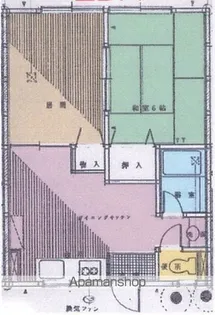 グリーンパーク花【103号室】の間取り