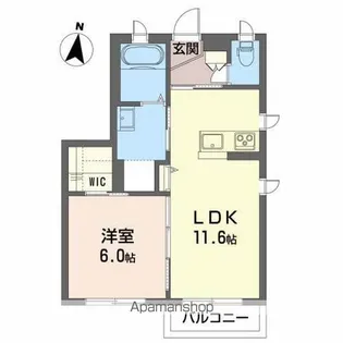 ベレオ咲田【2階】の間取り
