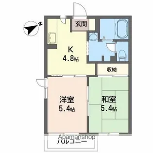 ビーナスアンドマース【1階】の間取り