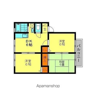 サンビレッジ大野城【2階】の間取り