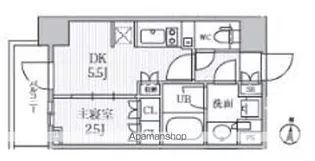 シーズンフラッツ菊川【9階】の間取り