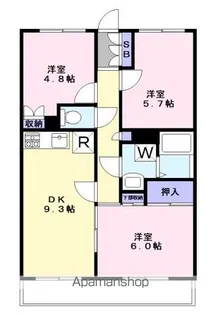 フローラ藤屋【4階】の間取り