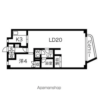 インペリアル札幌【806号室】の間取り