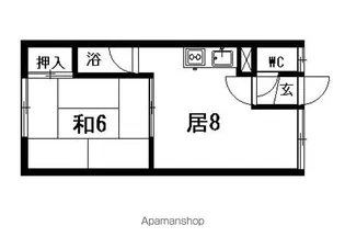 トークフラット【202号室】の間取り