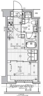PREMIUM CUBE 王子神谷【4階】の間取り